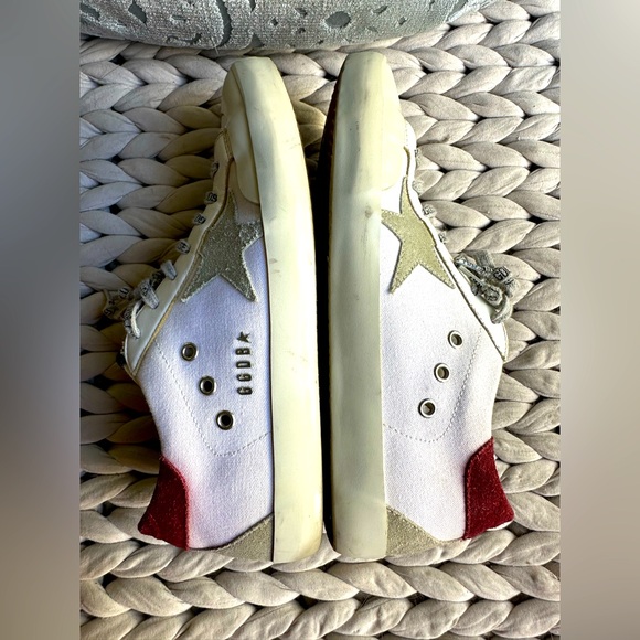Golden Goose White & Beige Super-Star Double Quarter Sneakers - Picture 1 of 13